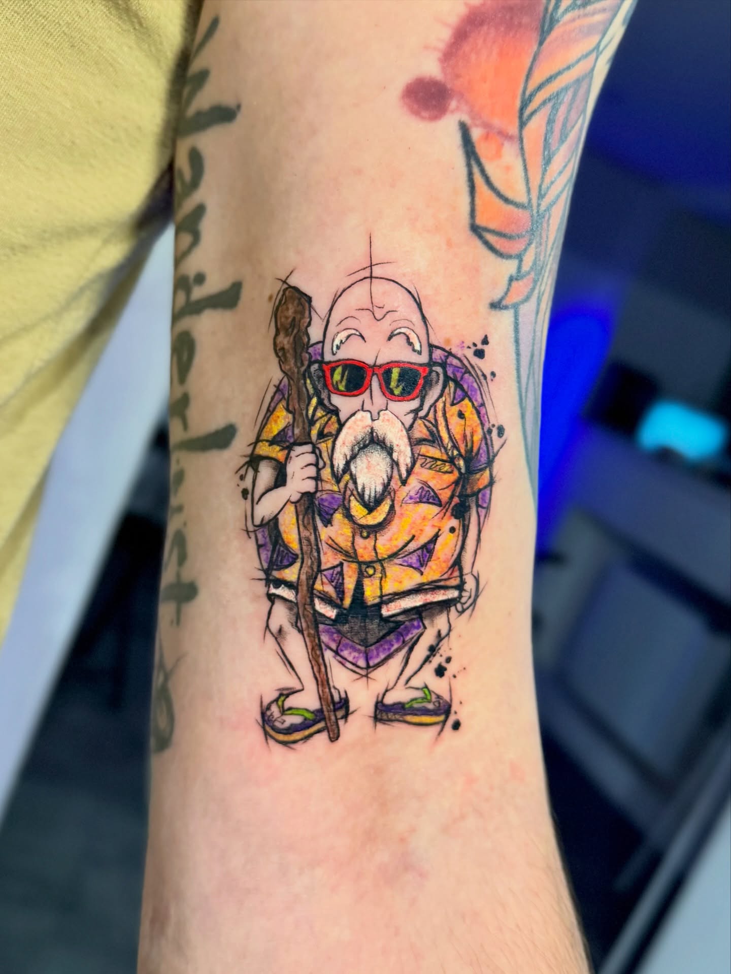 Tatuaż kolorowy — Master Roshi