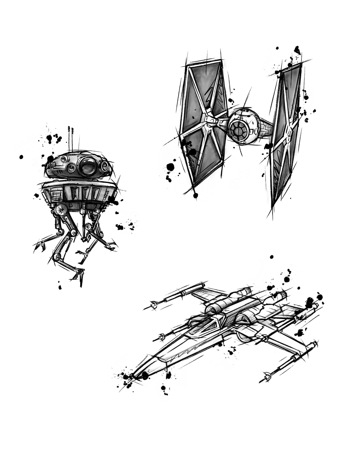 Wolny projekt tatuaż Star Wars — Warszawa Praga Południe