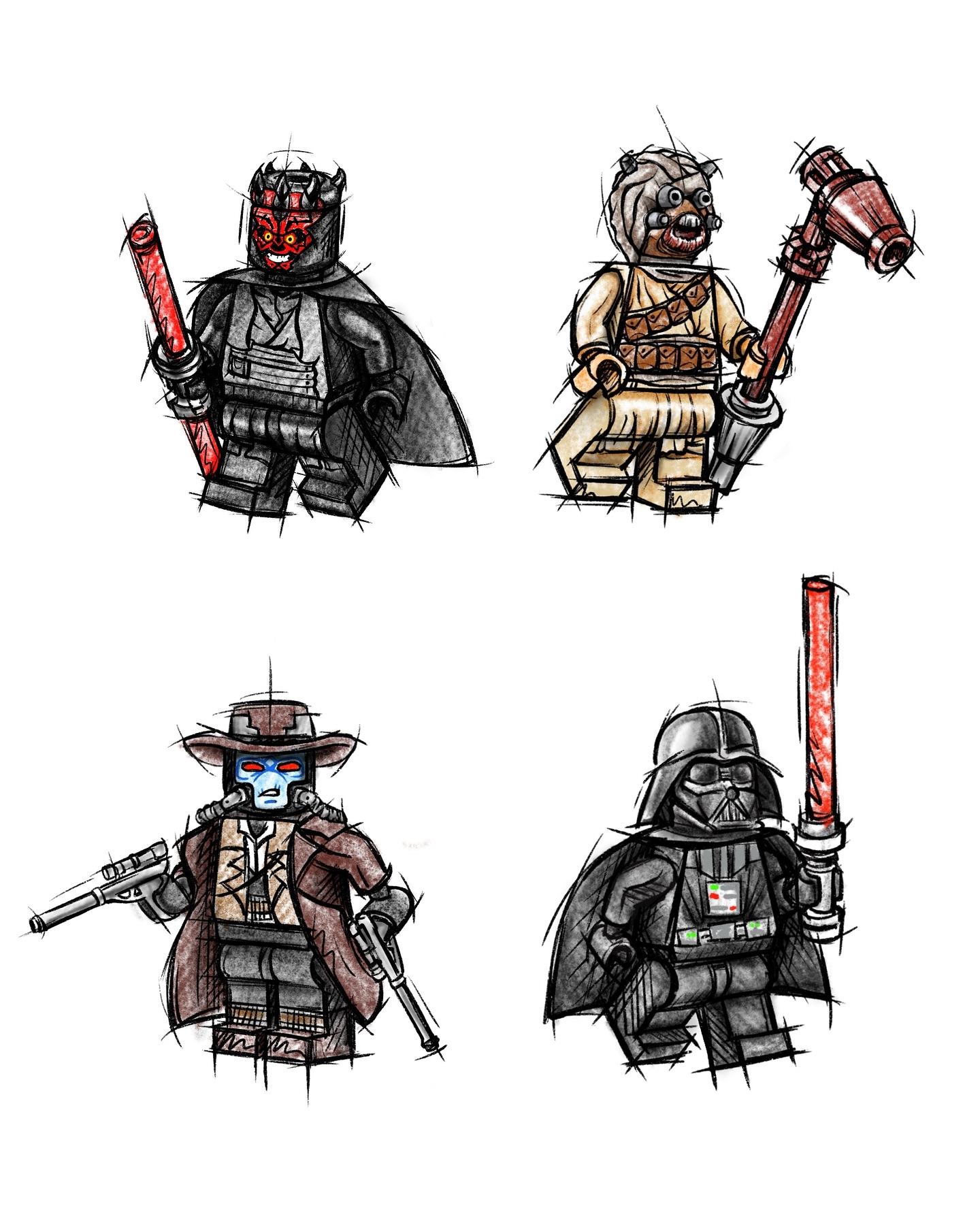Wolny projekt tatuaż Lego Star Wars — Warszawa Praga Południe